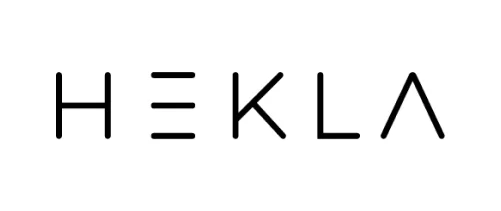 Hekla luxury outdoor sauna logo, supplied and installed by Roberts Leisure Isle of Man.