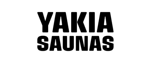 Yakia Saunas logo, premium garden saunas available at Roberts Leisure Isle of Man.