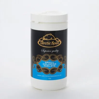 Arctic Small Chlorine Tabs 1kg | Stabilized 20g Spa Sanitizer